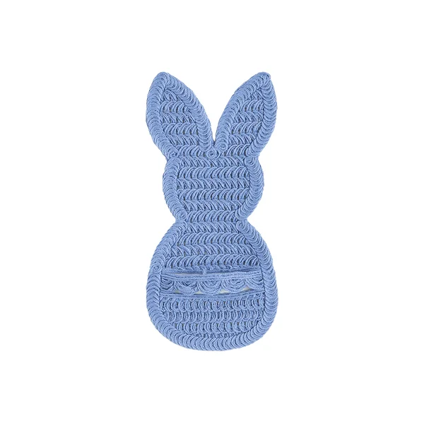 Porta Talher Brazil Festive Coelho Azul Páscoa - 2 Unidades