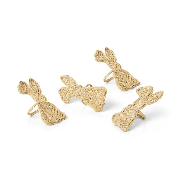 Anel de Guardanapo Brazil Festive Coelho Páscoa - 4 Unidades