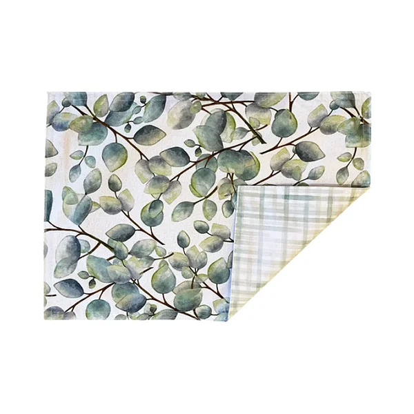 Jogo Americano Retangular Impermeável Acqua Eucaliptos - 35cmx50cm Auguri Casa
