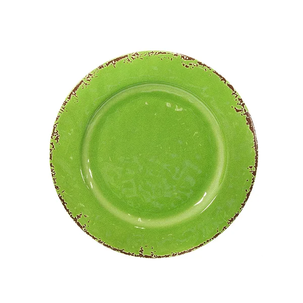 Prato Raso Melamina Verde - 28cm