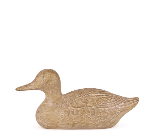 Escultura Pato em Polirresina M - 26,5cm x 11,5cm
