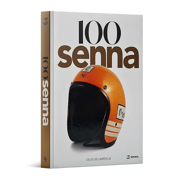 Livro: 100 Senna Edição Especial 30 Anos Capa Capacete - Capa Dura - 33cm x 26cm