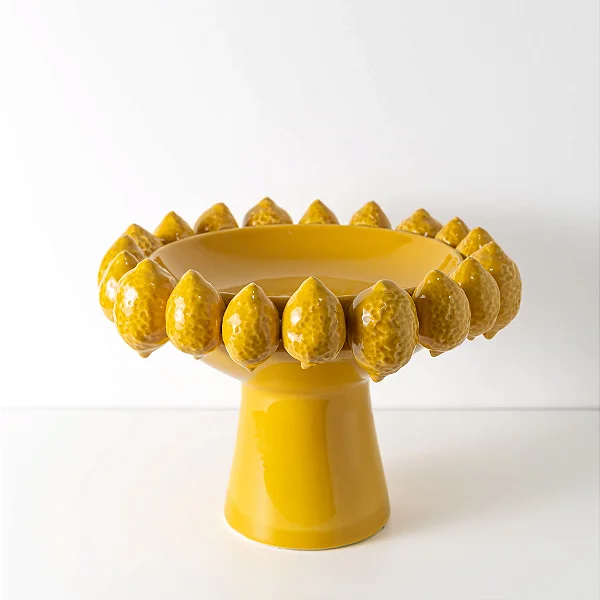 Centro de Mesa em Cerâmica Alto Limone - 33,8cm x 24cm