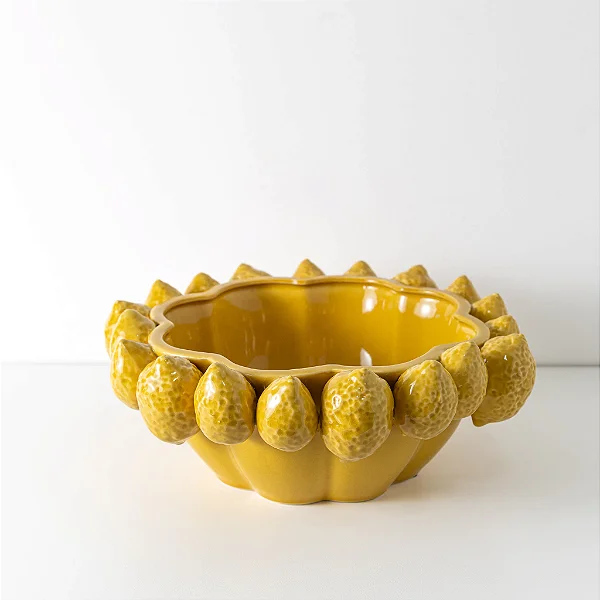 Centro de Mesa em Cerâmica Limone - 32cm x 12,5cm