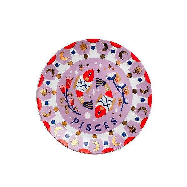 Prato Pão Astrologia Peixes Bitossi - 16,5cm