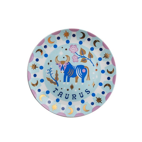 Prato Pão Astrologia Touro Bitossi - 16,5cm