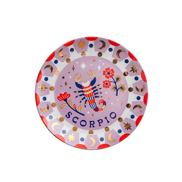 Prato Pão Astrologia Escorpião Bitossi - 16,5cm