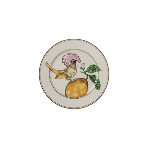 Prato Pão Swarovski Idyllia Royal Flycatcher - Rosenthal 18 cm