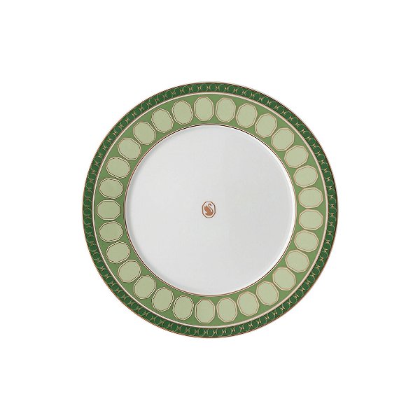 Prato Sobremesa Swarovski Signum Verde - Rosenthal 23cm