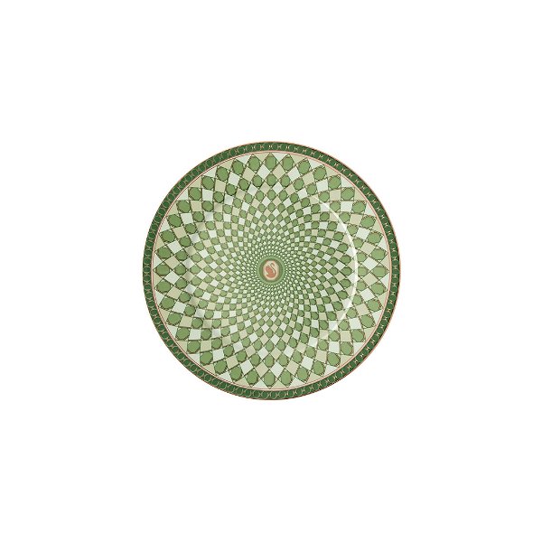 Prato de Pão Swarovski Signum Verde - Rosenthal 18cm