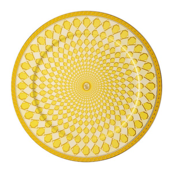 Sopusplat Swarovski Signum Amarelo - Rosenthal 33cm