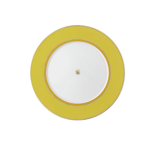 Prato Raso Swarovski Signum Amarelo - Rosenthal 29cm