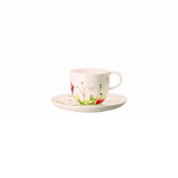 Xicara Café com Pires Fleur Sauvage Rosenthal - 200ml