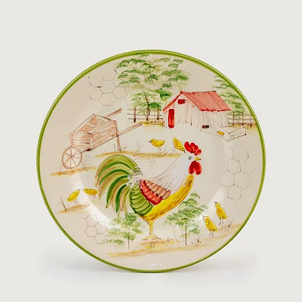 Prato Raso Fazenda Galinha - 27cm