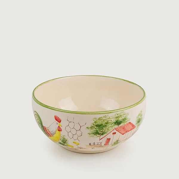 Tigela Funda Média Fazenda Galinha - 22cm