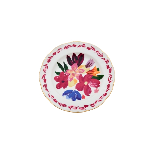 Prato Sobremesa "Dipinto Bouquet" Porpora Bitossi - 21cm