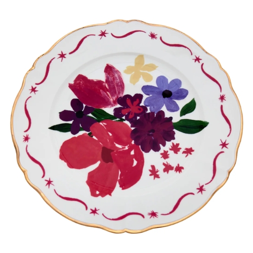 Sousplat "Dipinto Bouquet" Porpora Bitossi - 33cm