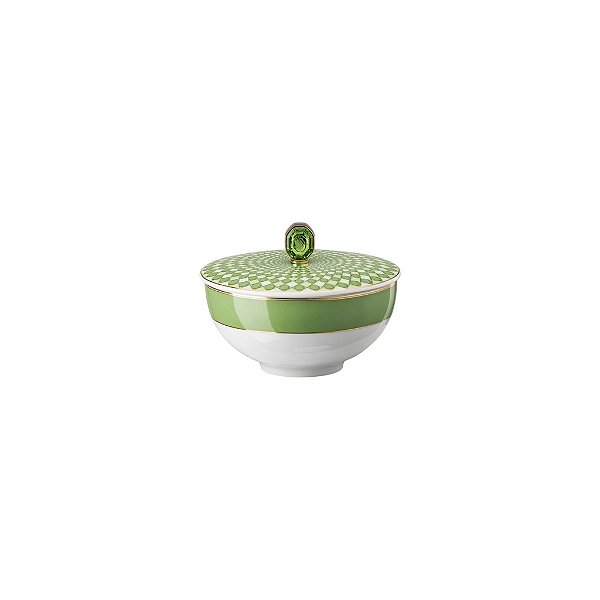 Consomme Pequeno com Tampa  Swarovski Signum Verde - Rosenthal
