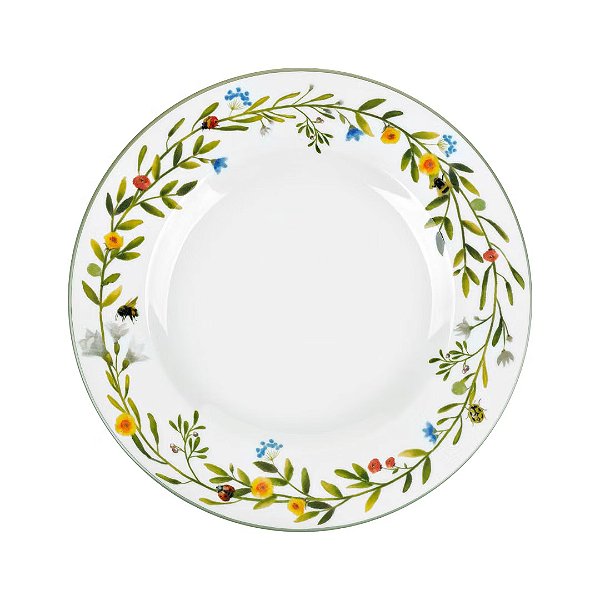Prato Raso Flora 27cm - Mameg