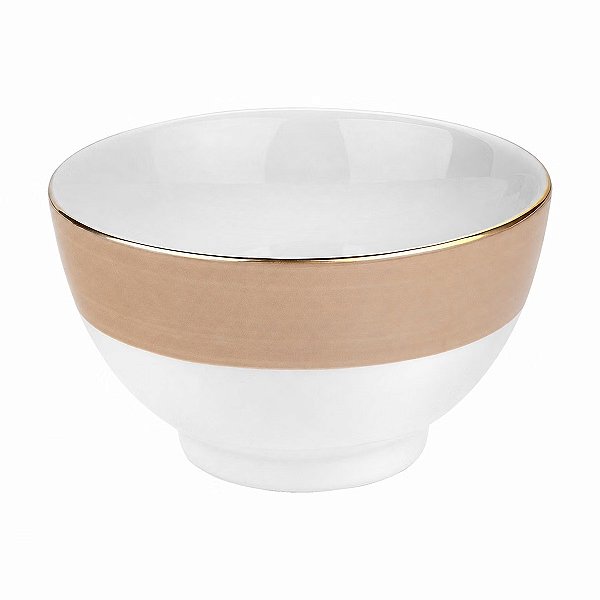 Bowl Porcelana Paint Bege 13cm - Mameg
