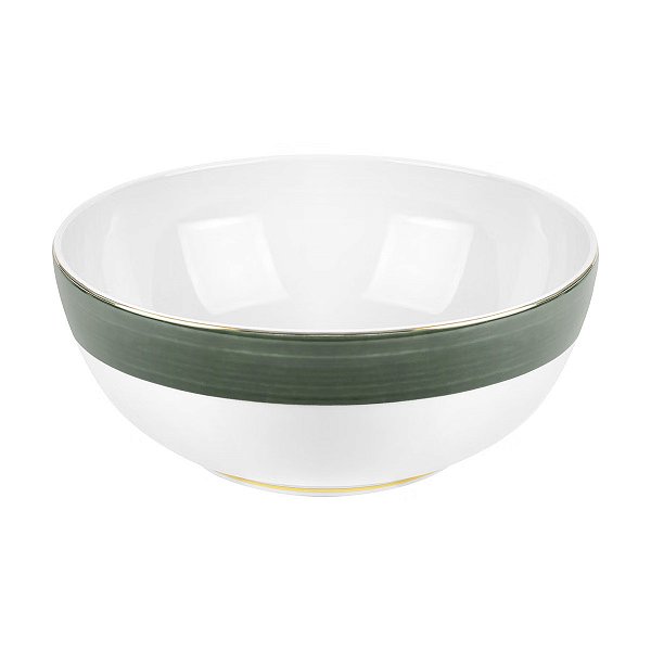 Saladeira Porcelana Paint Verde Escuro 25cm - Mameg