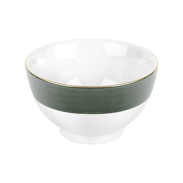 Bowl Porcelana Paint Verde Escuro 13cm - Mameg