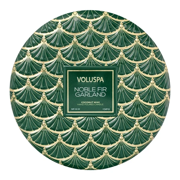 Vela Lata 3 Pavios Noble Fir Garland 60h - Voluspa