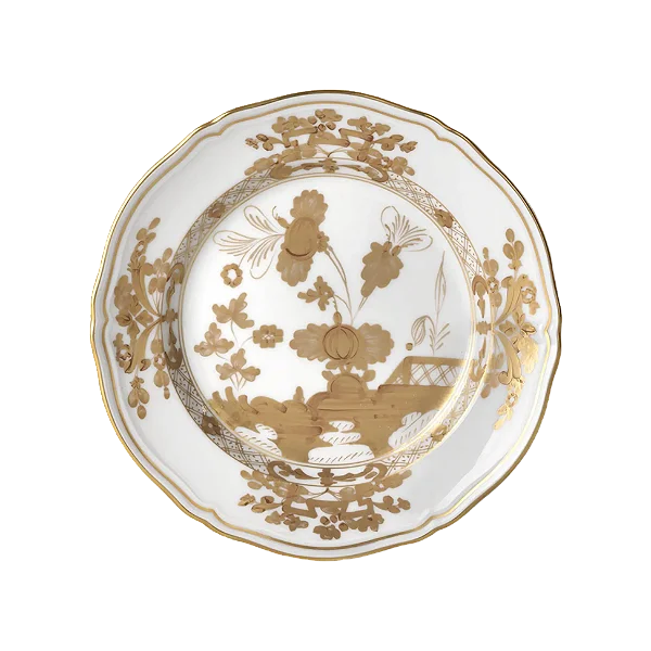 Prato Sobremesa Oriente Italiano Aurum 21cm - Ginori