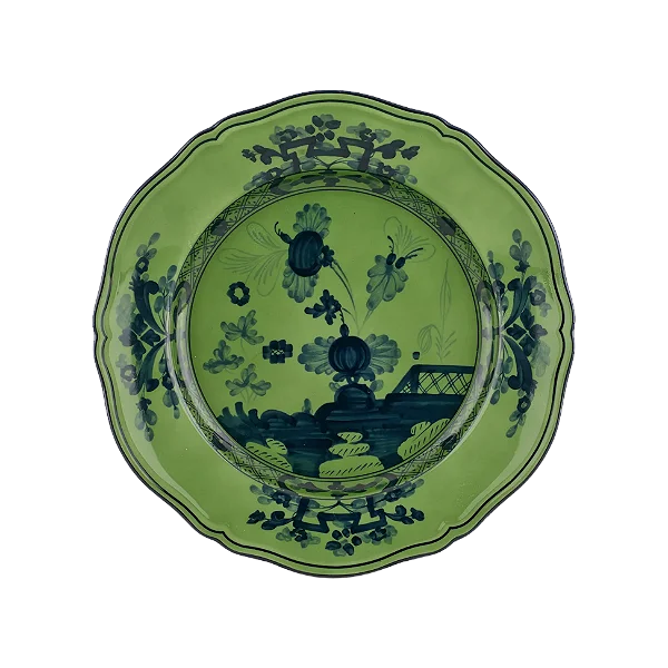 Prato Raso Oriente Italiano Malachite 26cm - Ginori