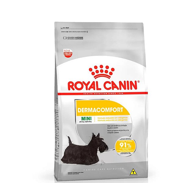 Ração Royal Canin Mini Dermacomfort para Cães Adultos e Sênior de Porte Pequeno