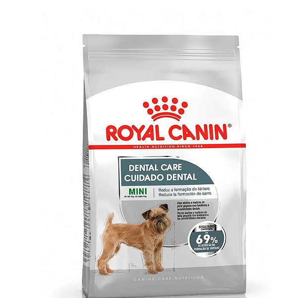 Ração Royal Canin Cuidado Dental Mini para Cães Adultos de Porte Pequeno