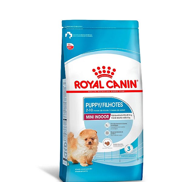 Ração Royal Canin Puppy Mini Indoor para Cães Filhotes Porte Pequeno