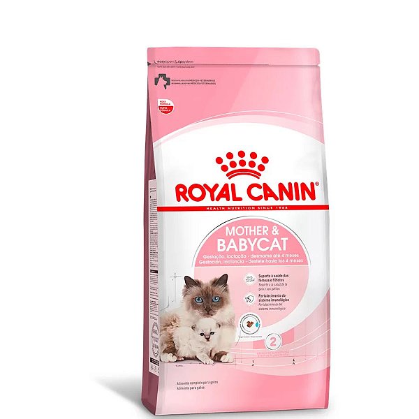 Ração Royal Canin Mother & Babycat para Gatas Gestantes Lactantes e Gatos Filhotes de 1 a 4 Meses