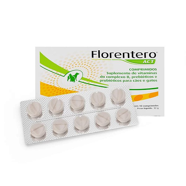 Suplemento Bioctal Florentero ACT para Cães e Gatos 10 comprimidos