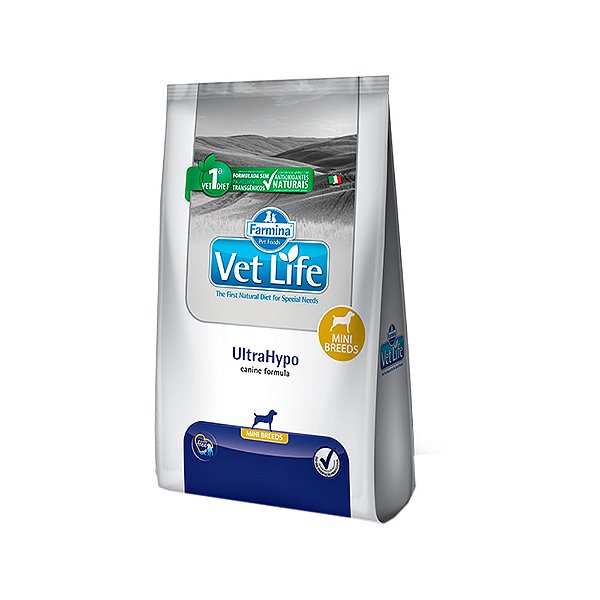 Ração UltraHypo Mini Vet Life para Cães Adultos