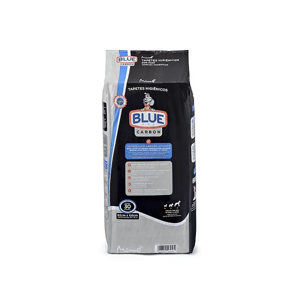 Tapete higiênico Blue Carbon 30 unidades
