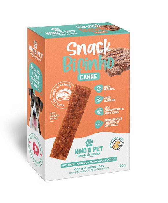 Bifinho de carne Nino's Pet - 120g