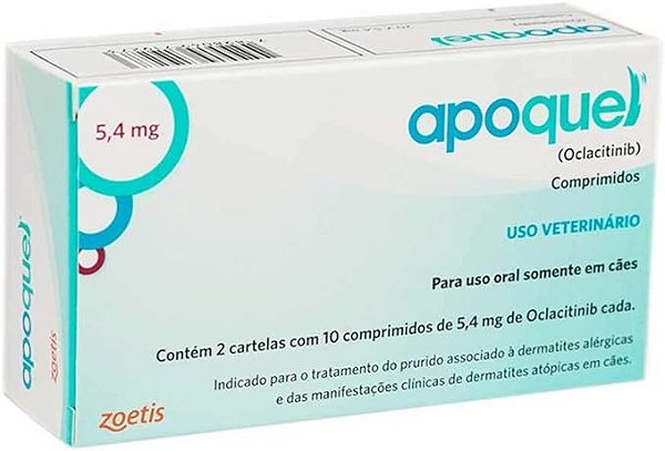 Apoquel Zoetis Dermatológico para Cães - 5,4mg