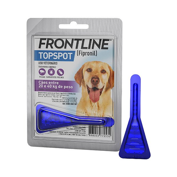 Antipulgas e Carrapatos Frontline Topspot para Cães de 20 a 40kg