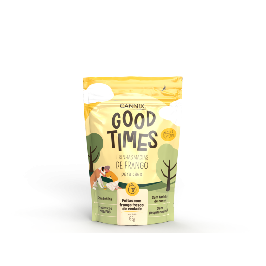 Petisco Tirinhas Good Times Sabor Frango para Cães - 65g