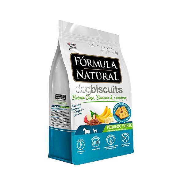 Biscoitos Fórmula Natural Dog Biscuits para Cães de Adultos Sabor Batata Doce 250g