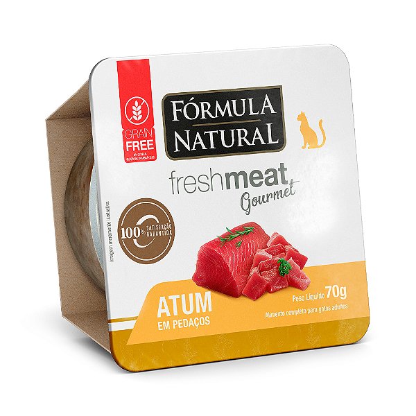 Ração Úmida Fórmula Natural FreshMeat Gourmet para Gatos Sabor Atum 70g