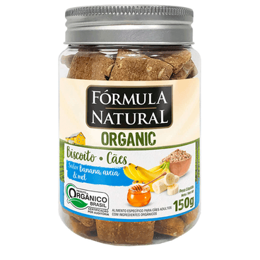 Biscoito Fórmula Natural Organic Cães Adultos Banana 150 g