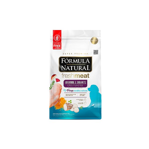Ração Fórmula Natural FreshMeat para Cães Filhotes de Grande Porte Sabor Frango