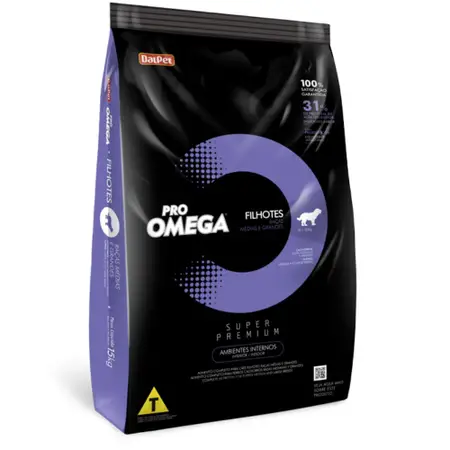Ração Pro Omega para Cães Filhotes de Raças Médias e Grandes 15Kg