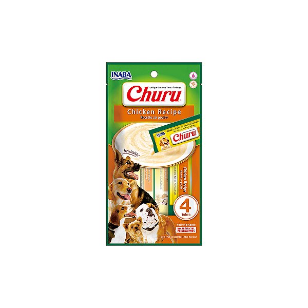 Petisco Purê Churu Dog Sabor Frango para Cães 56 g