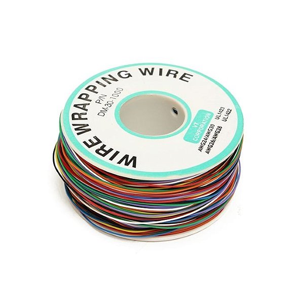 Fio Wire Wrap 120m 30 AWG - 8 Cores