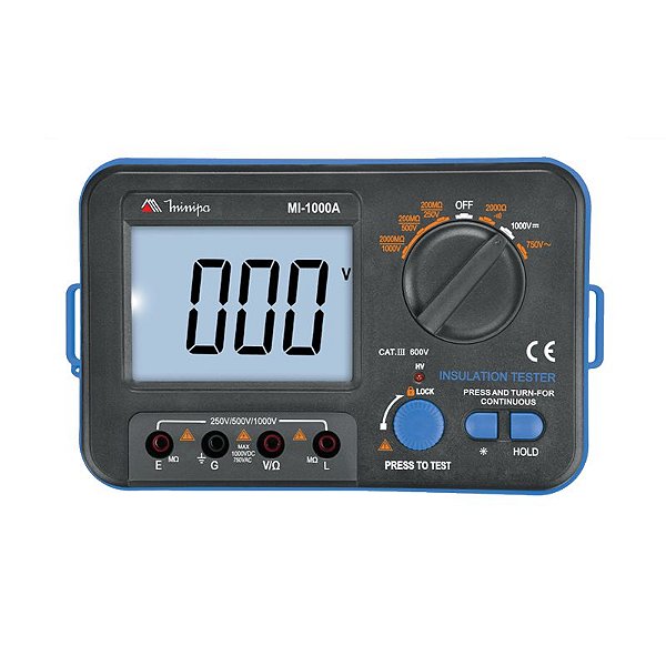 Megômetro Digital MI-1000A - Minipa