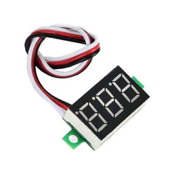 Voltímetro Digital 3 Dígitos 0 a 30VDC - Vermelho