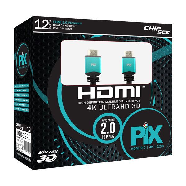 Cabo HDMI 2.0 4K Ultra HD C/ Filtro (12m)